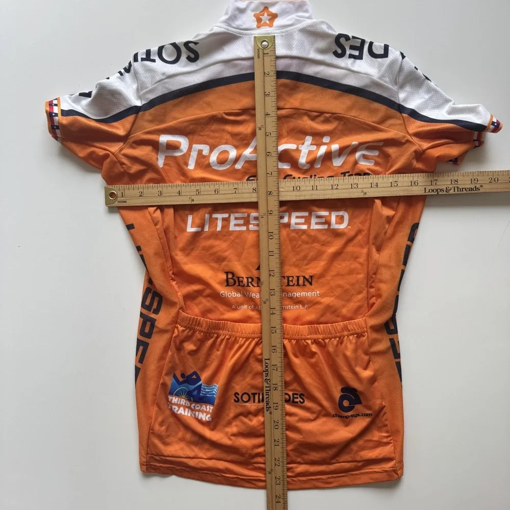 CHAMP-SYS Womens Medium‎ Cycling Team Jersey Orange Texas - Picture 11 of 15